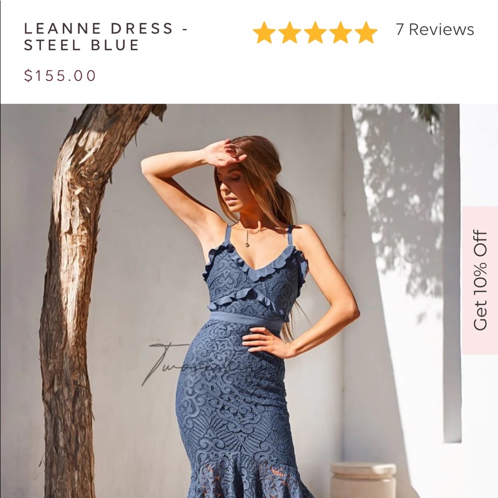 Steele Blue Leanne Dress - Two Sisters the Label
